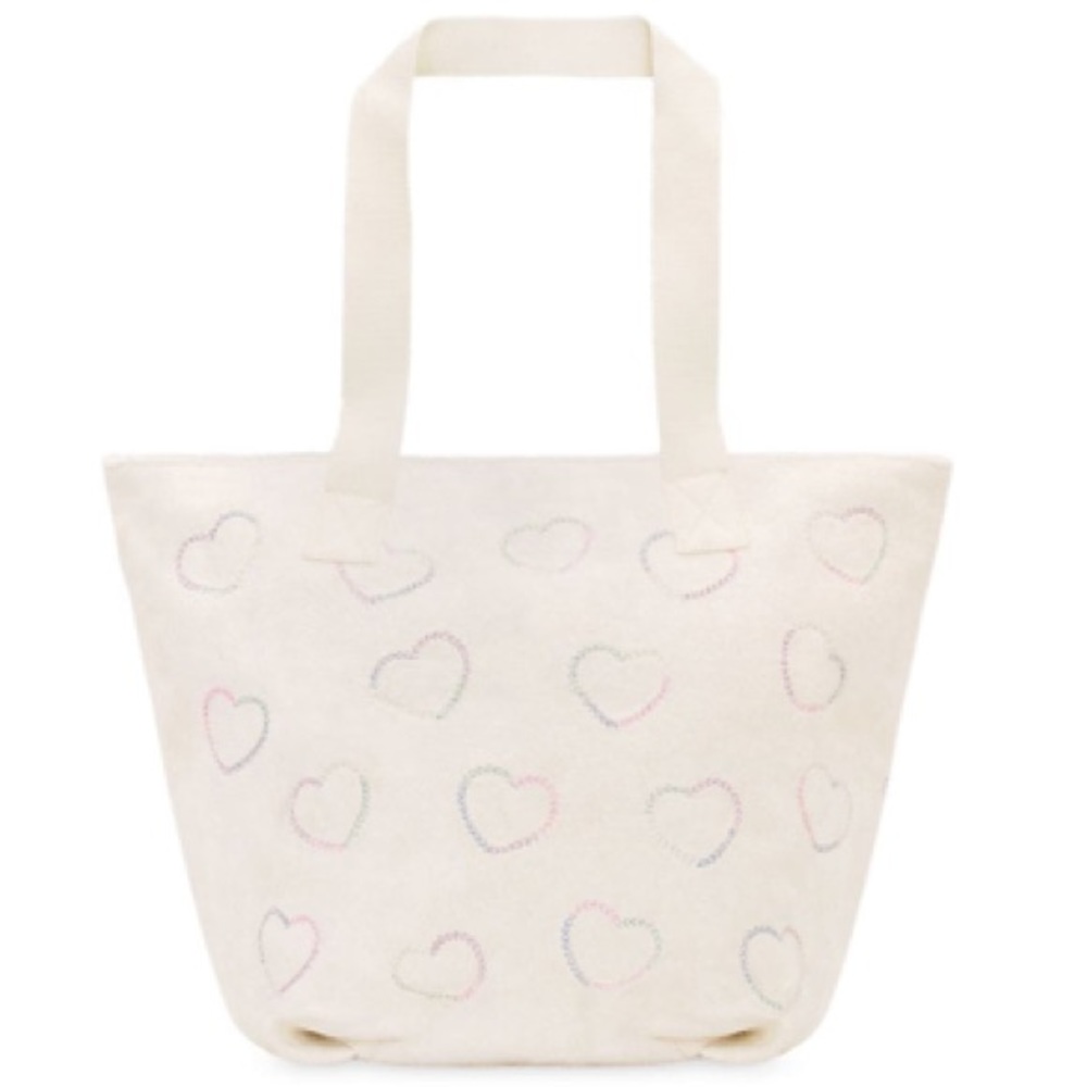 Stoney Clover Lane 💗 Embroidered TERRY Zip-Top TOTE BAG